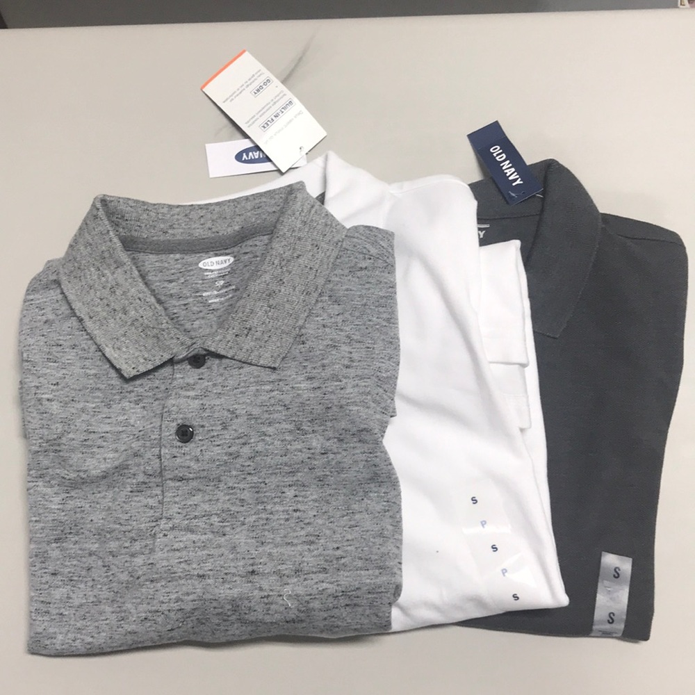 NWT 3 Men’s Old Navy Short Sleeve Polos